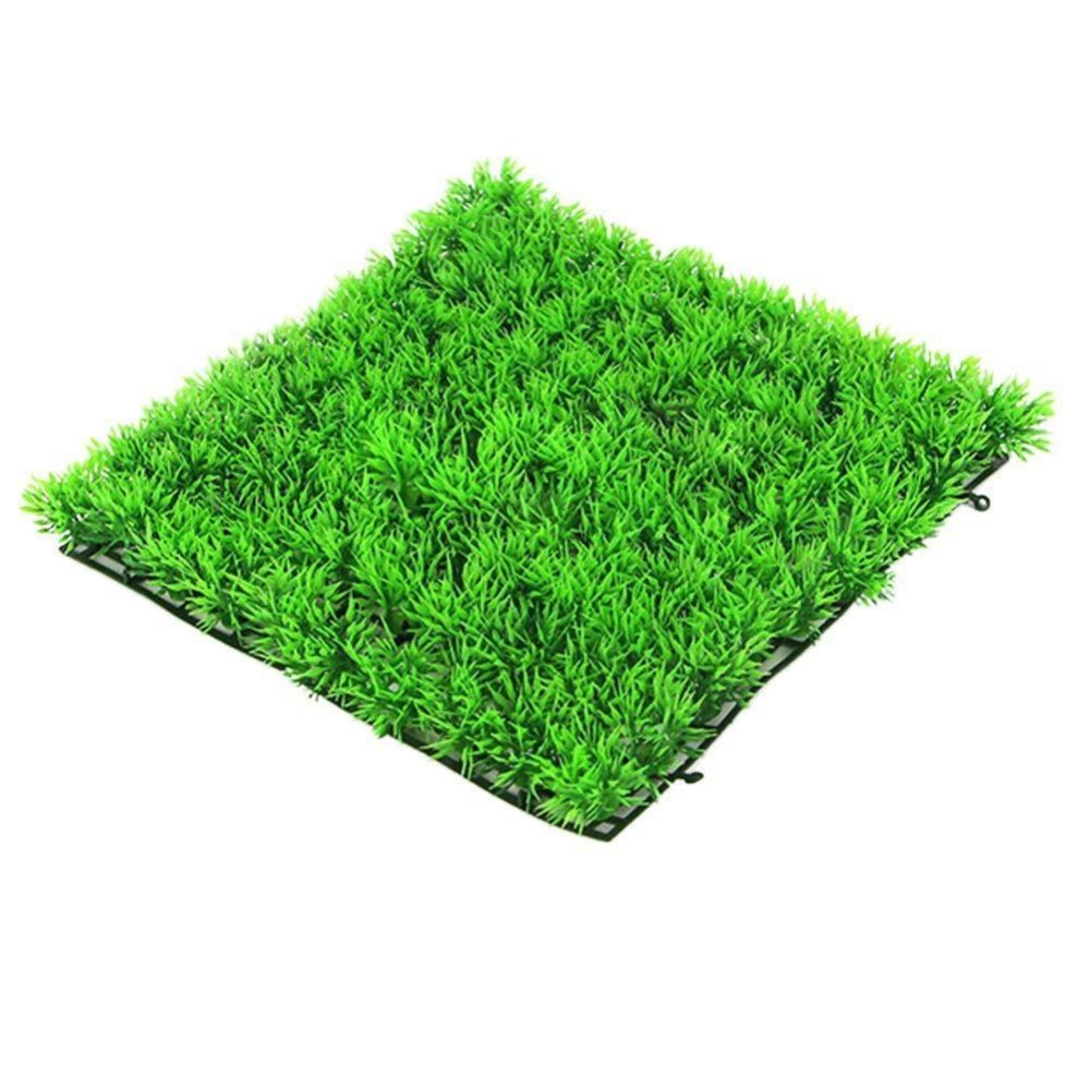2 PCS Simulation Lawn Shopping Mall Indoor And Outdoor Fish Tank Turtle Tank Green Plant Decoration, Size: 25x25x3.5cm, Style:81 Mesh Pine