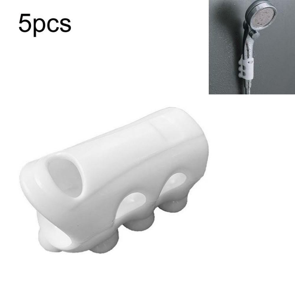 20 PCS Punch-Free Silicone Shower Bracket Bathroom Water Heater Shower Nozzle Suction Cup Fixing Bracket