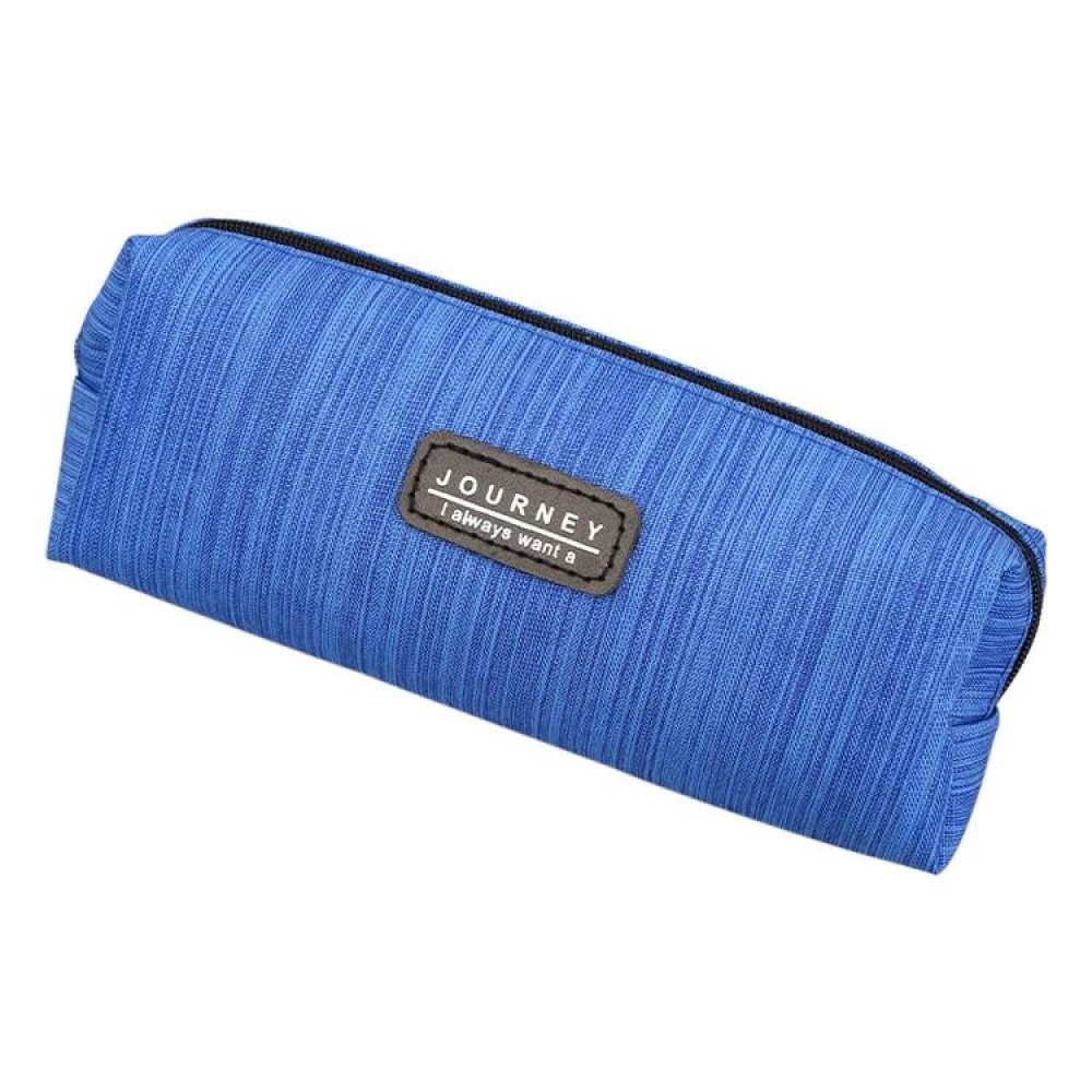 6 PCS Oxford Cloth Pencil Case Student Portable Horizontal Pattern Pencil Bag(Blue)