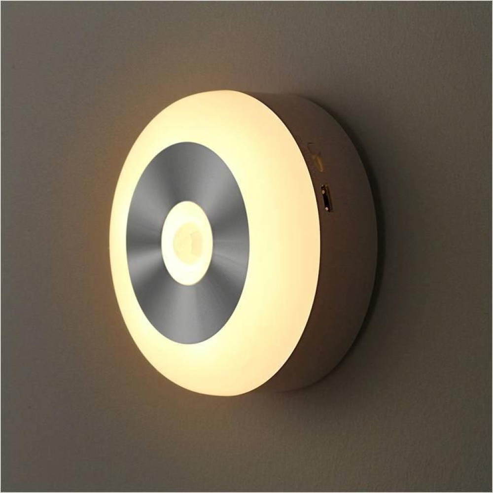 Intelligent Sensor Night Light Infrared Human Light Control Light Corridor Bathroom Cabinet Light(Battery warm light: 3000K)