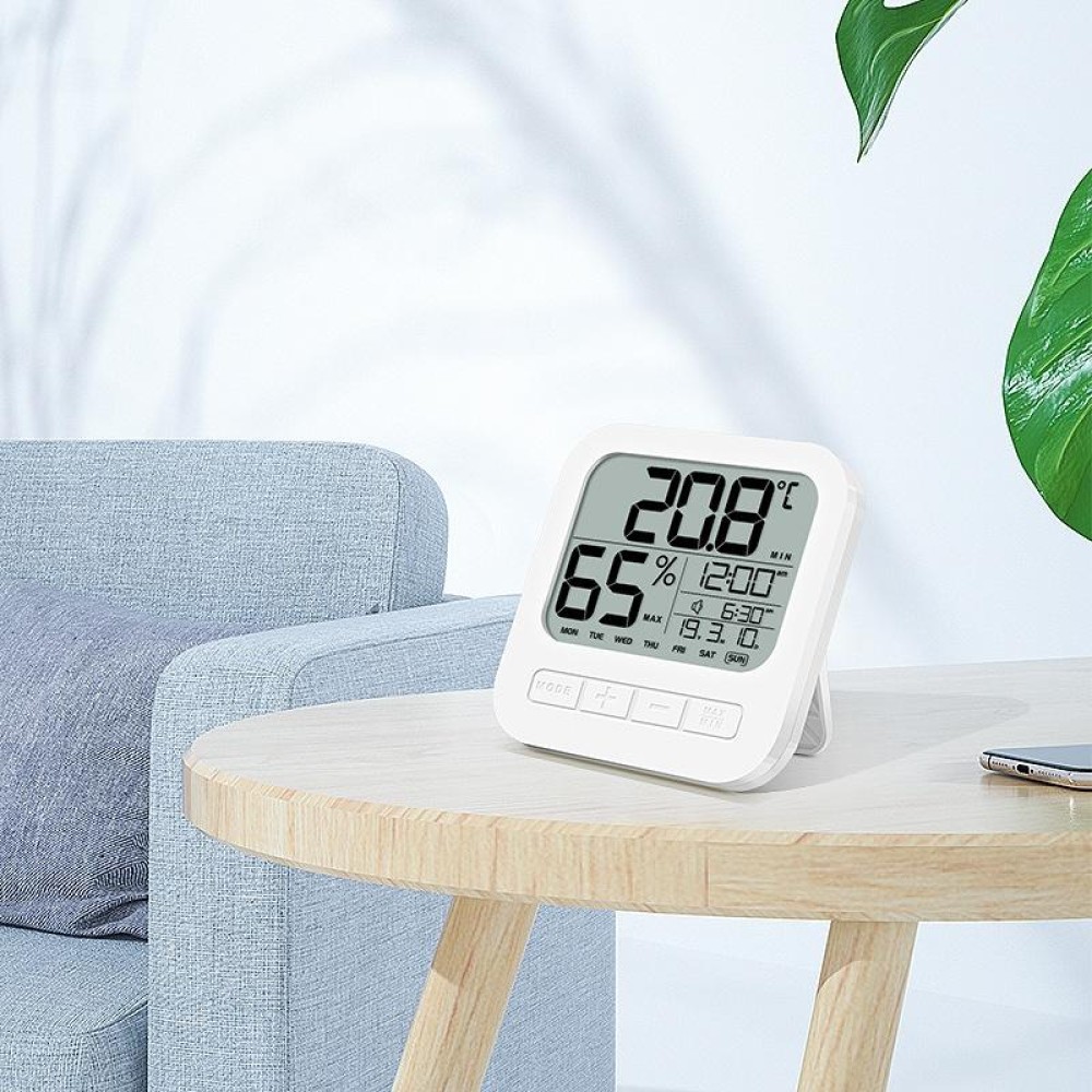Desktop Wall-Mounted Thermometer And Hygrometer Alarm Clock Electronic Clock