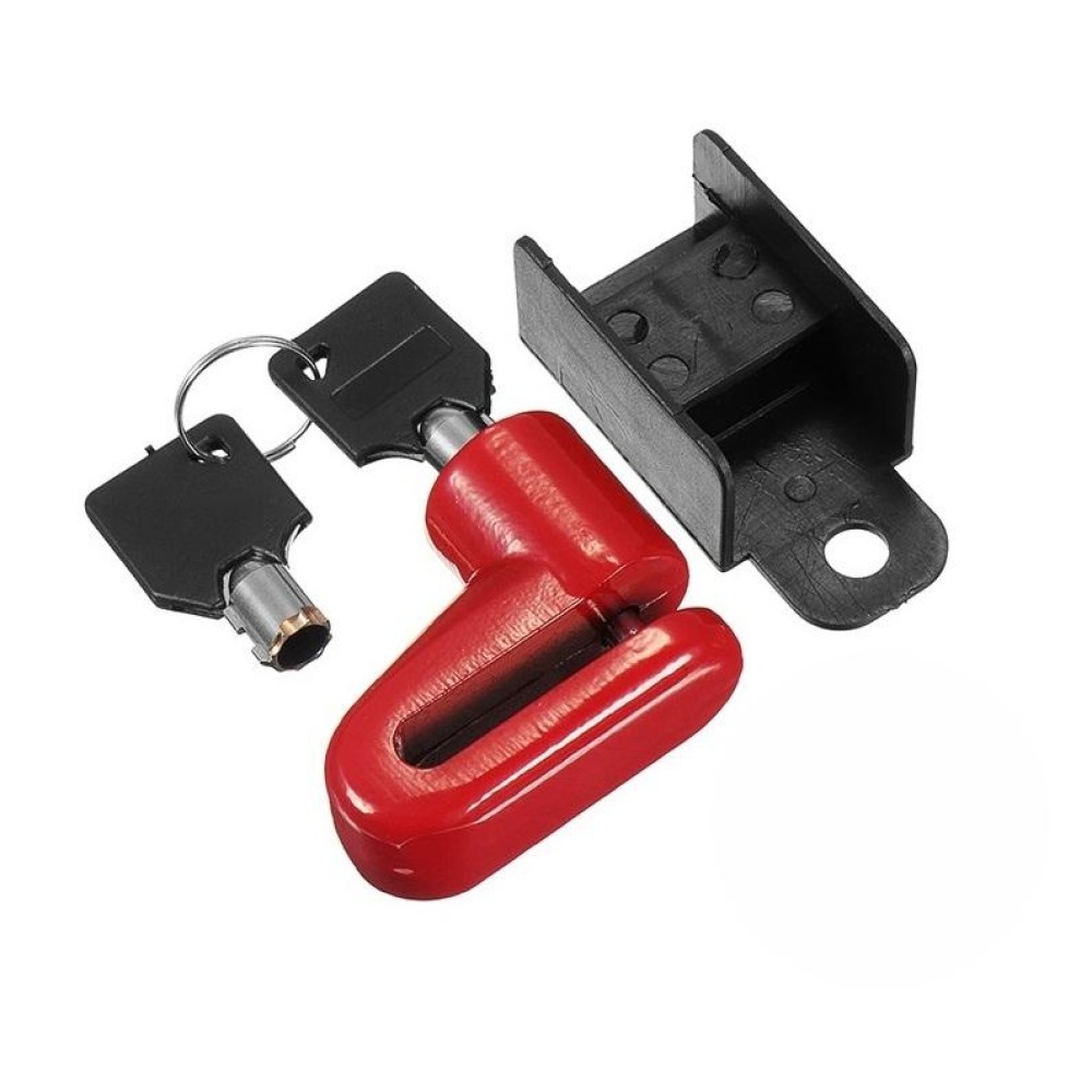 Electric Scooter Disc Brake Lock Multi-Function Reinforced Anti-Theft Lock Accessory for Xiaomi Mijia M365, Packing specification: Disc Brake Lock (Red)