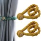 1 Pair Magnetic Buckle Twist Tie For Curtains(Golden King)