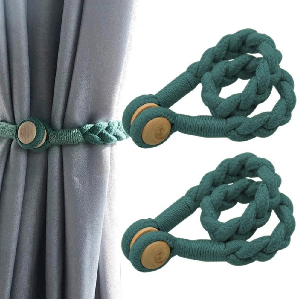 1 Pair Magnetic Buckle Twist Tie For Curtains(Conran)