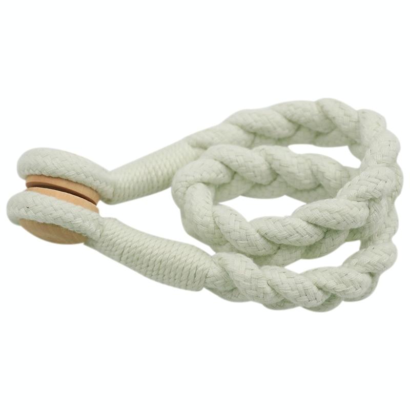 1 Pair Magnetic Buckle Twist Tie For Curtains(Off-white)