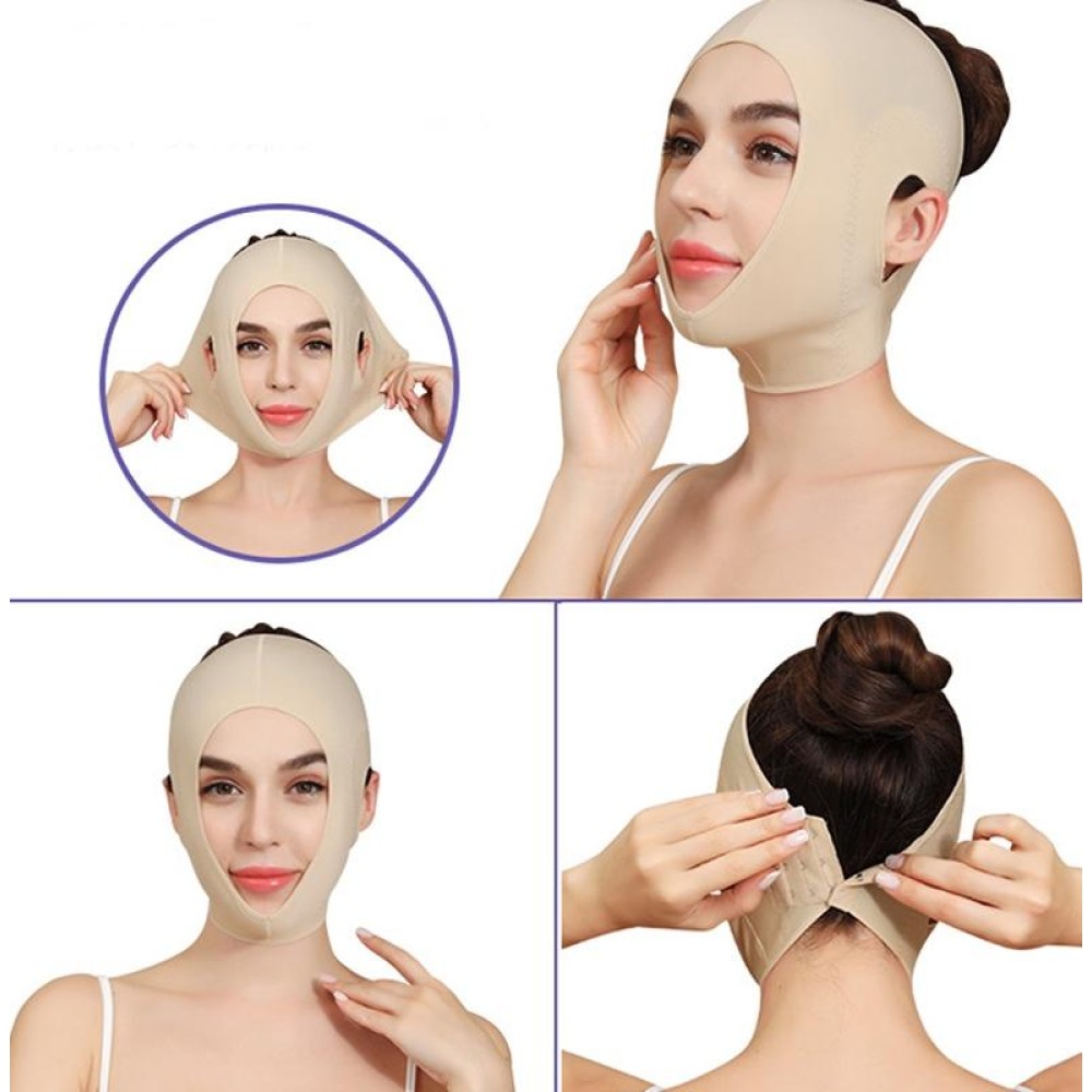076 L Size Enhanced Version For Men And Women Face-Lifting Bandage V Face  Double Chin Shaping Face Mask