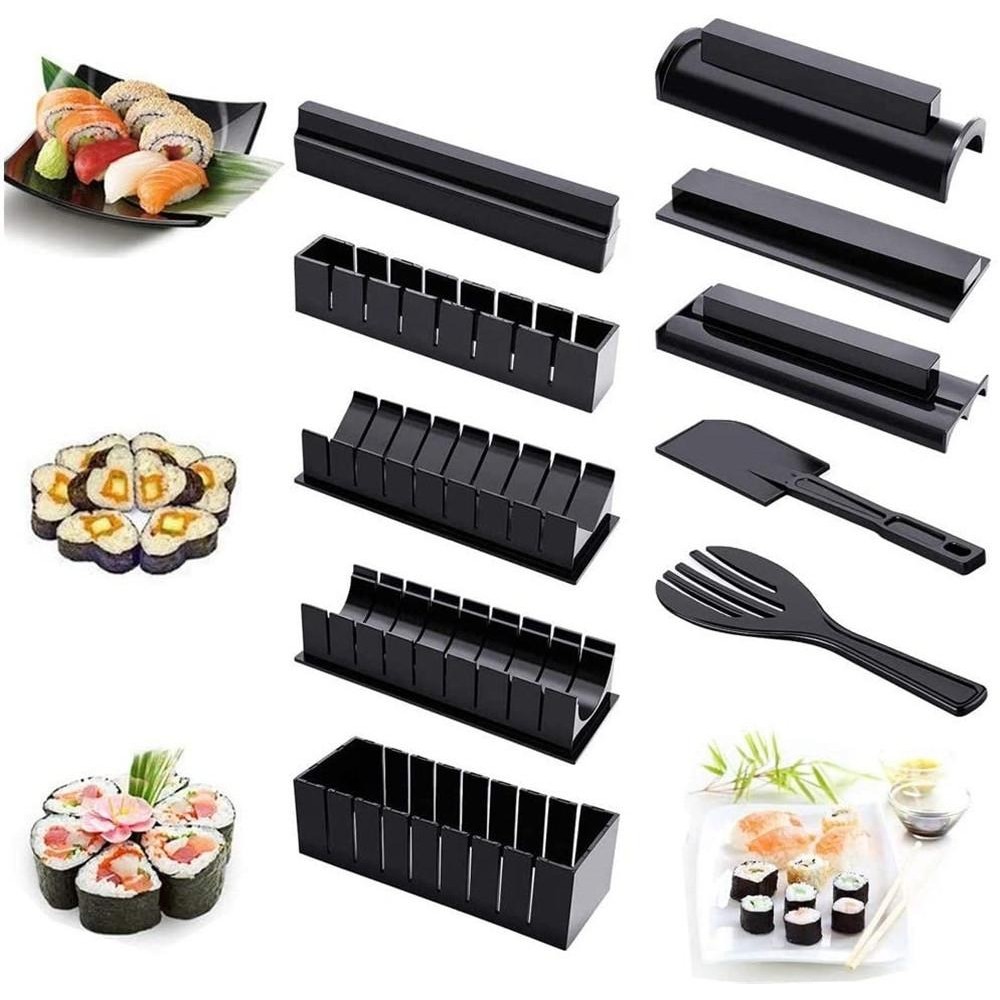 11 in 1 Sushi Mold With Sushi Knife Rice Ball Mold DIY Home Creative Sushi Roll Set