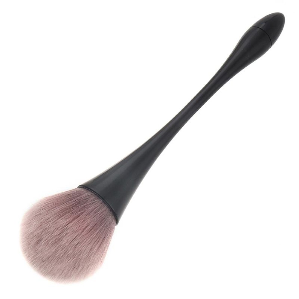 Single Small Waist Makeup Brush Nail Powder Dust Blush Loose Powder Brush, Specification: Black Rod Brown Hair