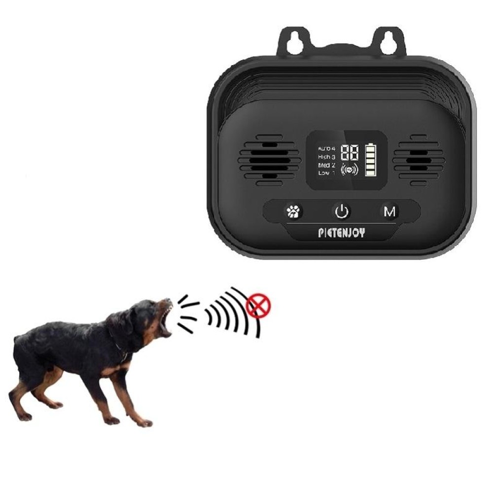 Pet Products Ultrasonic Bark Stopper Dog Trainer Indoor And Outdoor Dog Repeller, Specification: Black Smart Edition