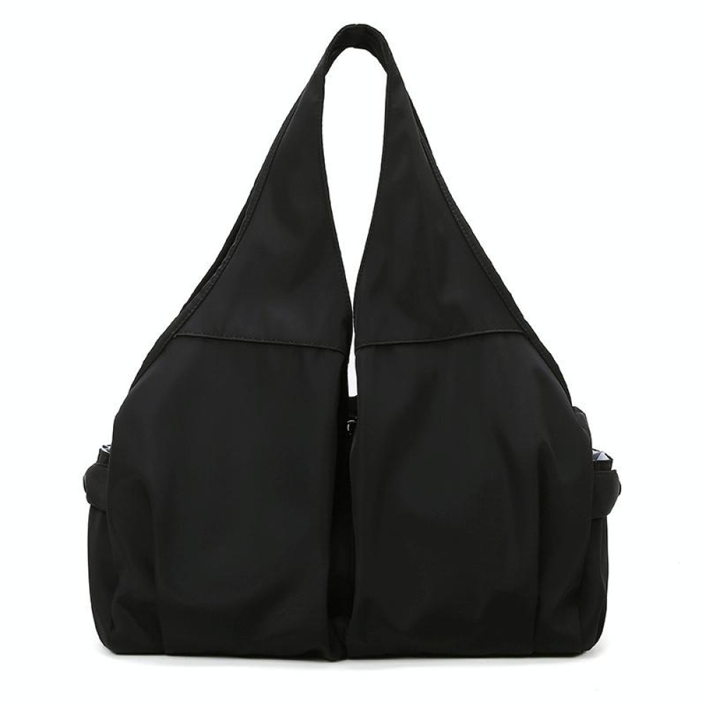 Female Dry And Wet Separation Sports Gym Bag Handbag Duffel Bag Short Distance Light Swimming Bag(Black)