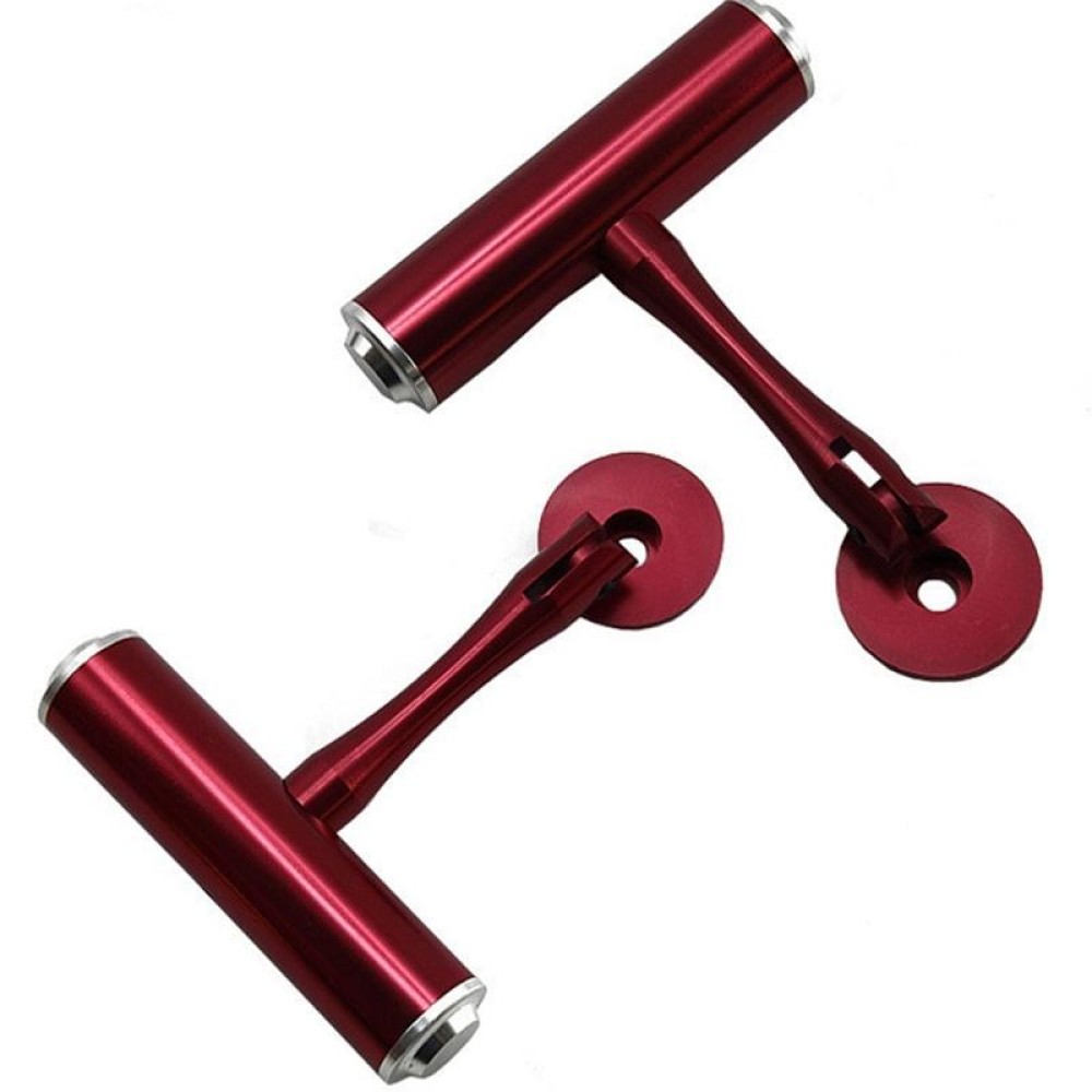 Road Bike T-Handle Mountain Bike Aluminum Alloy Extension Frame Lamp Clip Fixing Seat Extension Frame(Red)