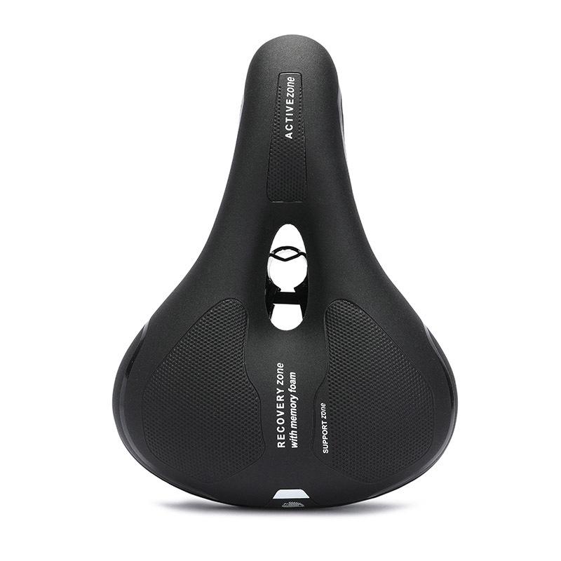 Bicycle Seat Saddle Mountain Bike Seat Comfortable Thick Memory Foam(Black)