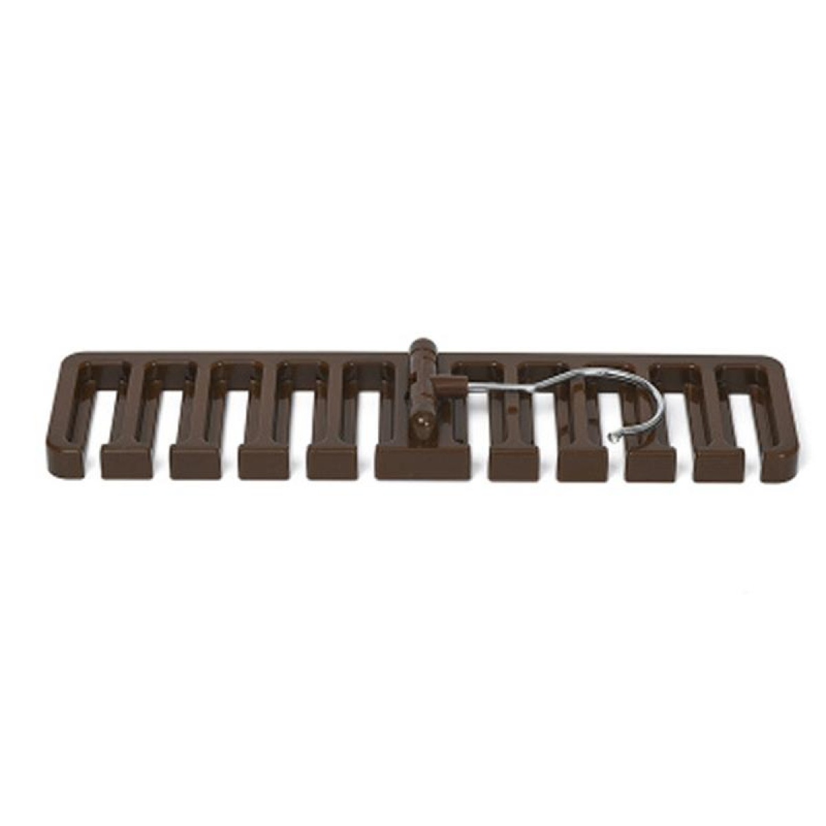 Household Belt Storage Rack Scarf Silk Scarf Tie Hanger Multifunctional Hook(Brown)