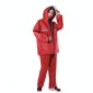 Thickened Labor Protection Reflective Raincoat Rain Pants Split Suit Adult Outdoor Oxford Cloth Riding Duty Raincoat, Size: 5XL(Red)
