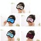 Comfortable Imitation Silk Satin Personalized Travel Sleep Mask Eye Cover(Pink)