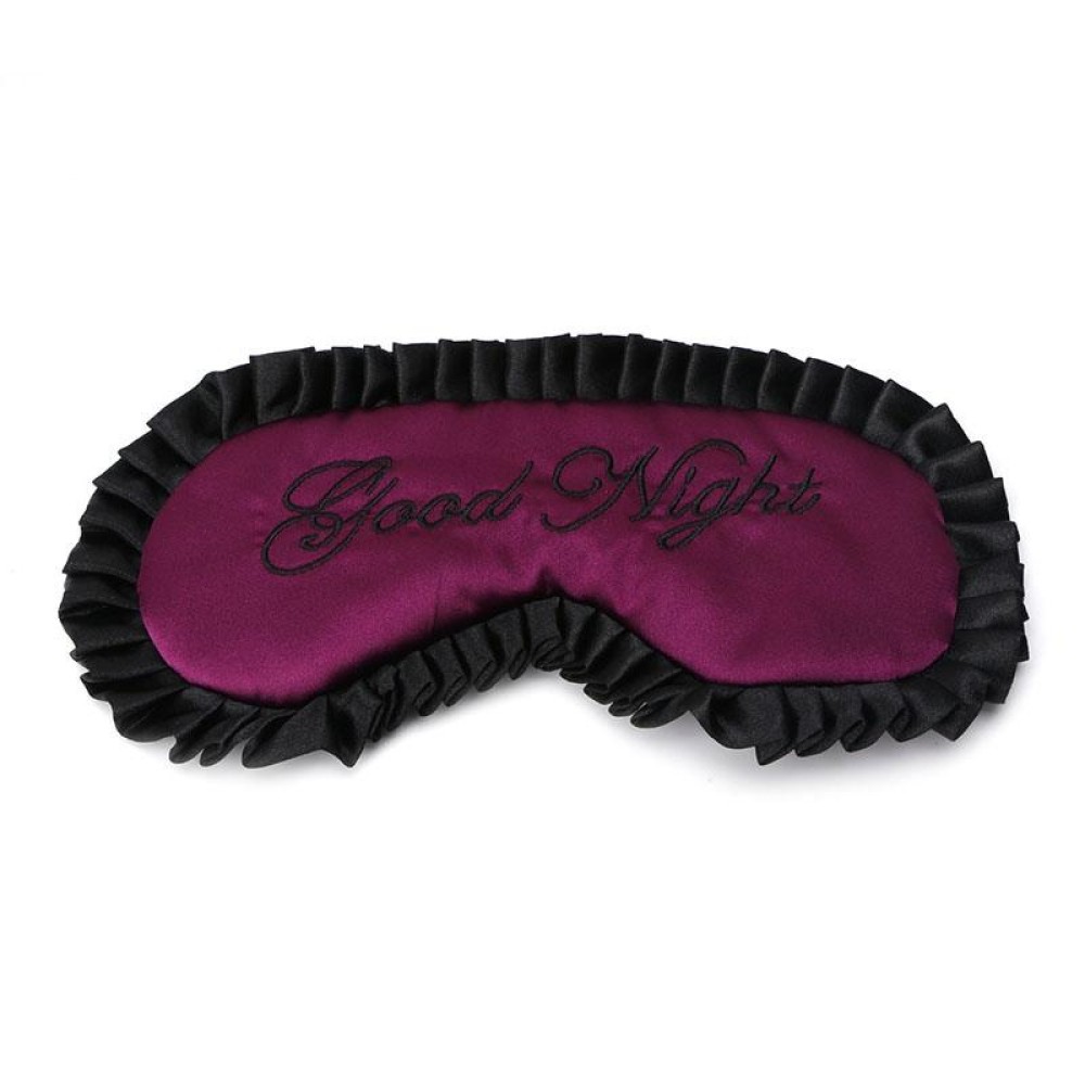 Comfortable Imitation Silk Satin Personalized Travel Sleep Mask Eye Cover(Purple)
