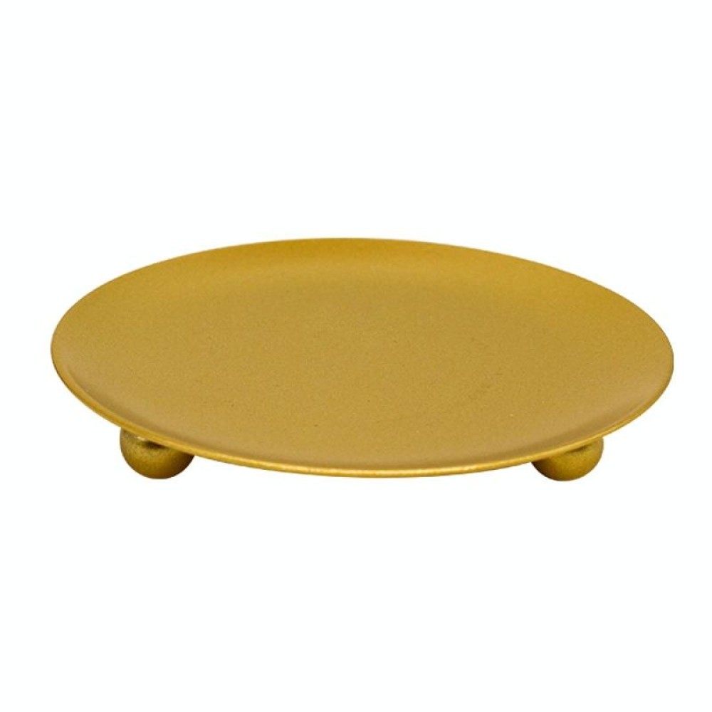 6 PCS European Romantic Iron Geometric Candle Holder Table Decoration, Size: Small(Golden)