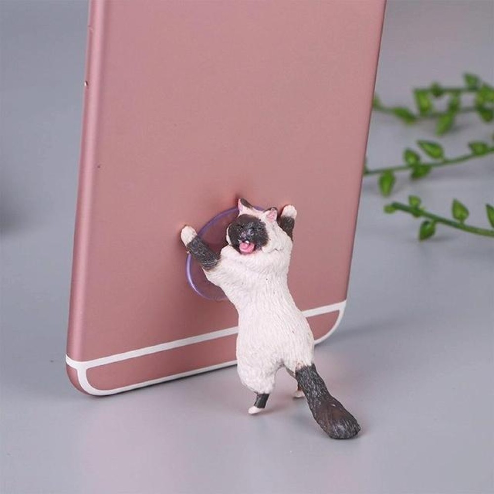 60 PCS Sucker Design Cute Cat Smartphone Holder(White 02)