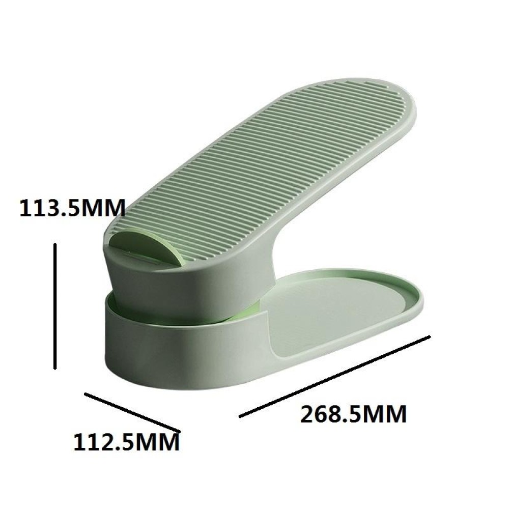 Shoe Cabinet Storage Double Adjustable Shoe Rack(Green)