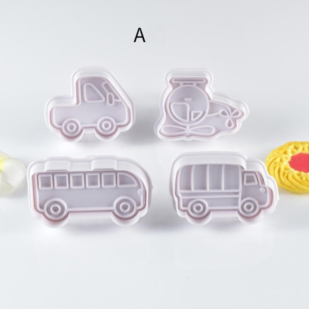 3 Sets Plastic Decorative Biscuit Mold Transportation Tool Series Biscuit Spring Mold(A)