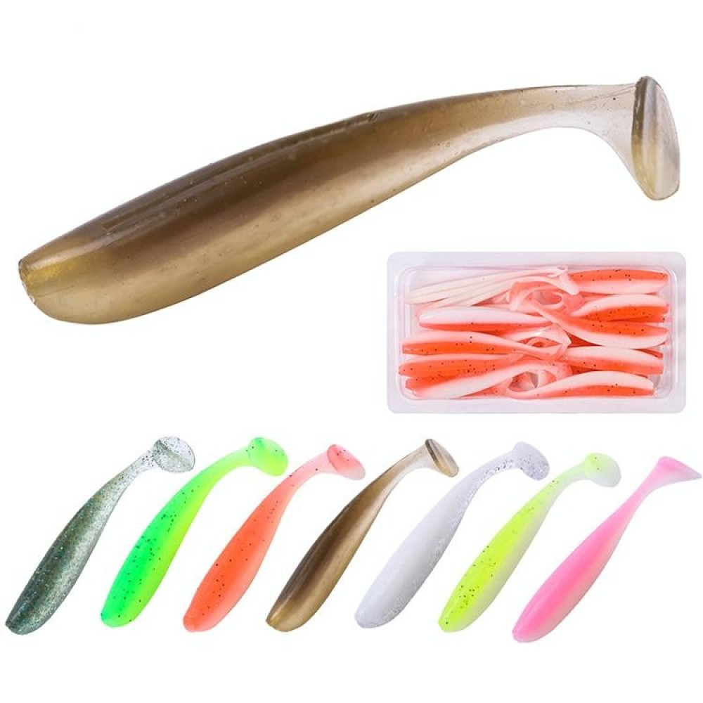 Simulated Fishing Lures Two-Color T-Tail Soft Lures Bionic Sea Fishing Lures, Colour: 1
