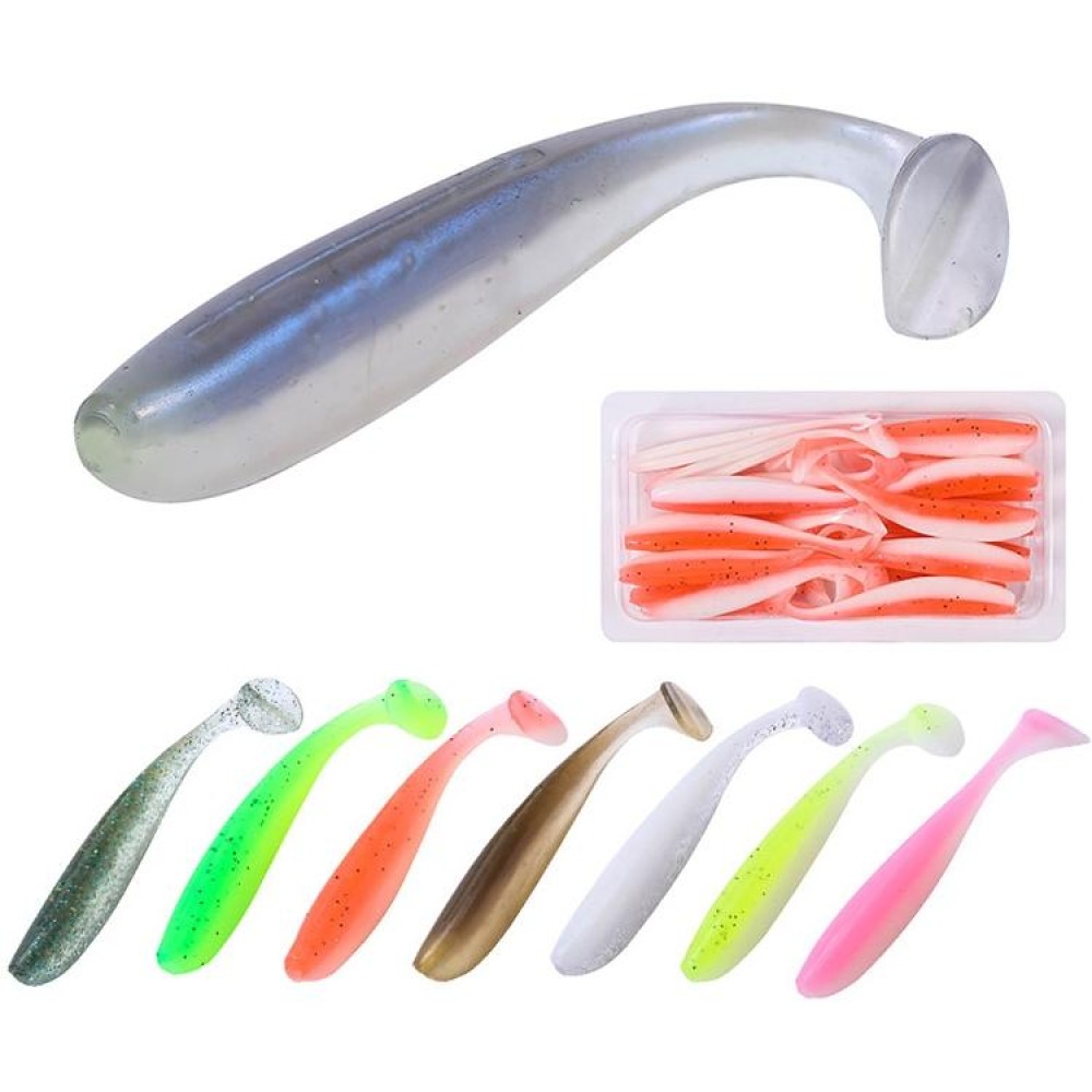 Simulated Fishing Lures Two-Color T-Tail Soft Lures Bionic Sea Fishing Lures, Colour: 4