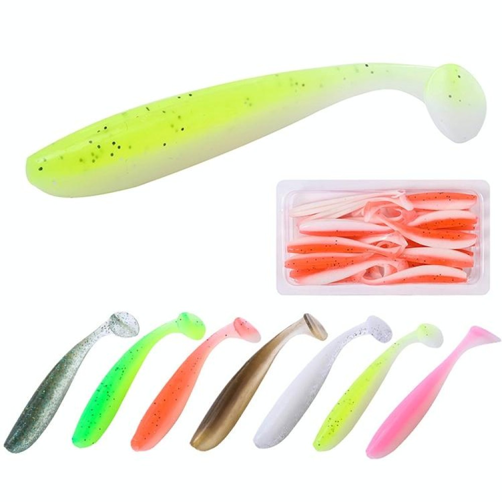 Simulated Fishing Lures Two-Color T-Tail Soft Lures Bionic Sea Fishing Lures, Colour: 7
