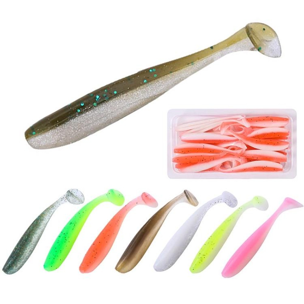 Simulated Fishing Lures Two-Color T-Tail Soft Lures Bionic Sea Fishing Lures, Colour: 12