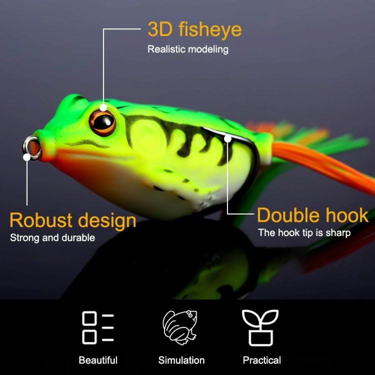 Bionic Thunder Frog Lure Bait Simulation Fishing Bait, Specification: 5.5cm/12g(26)