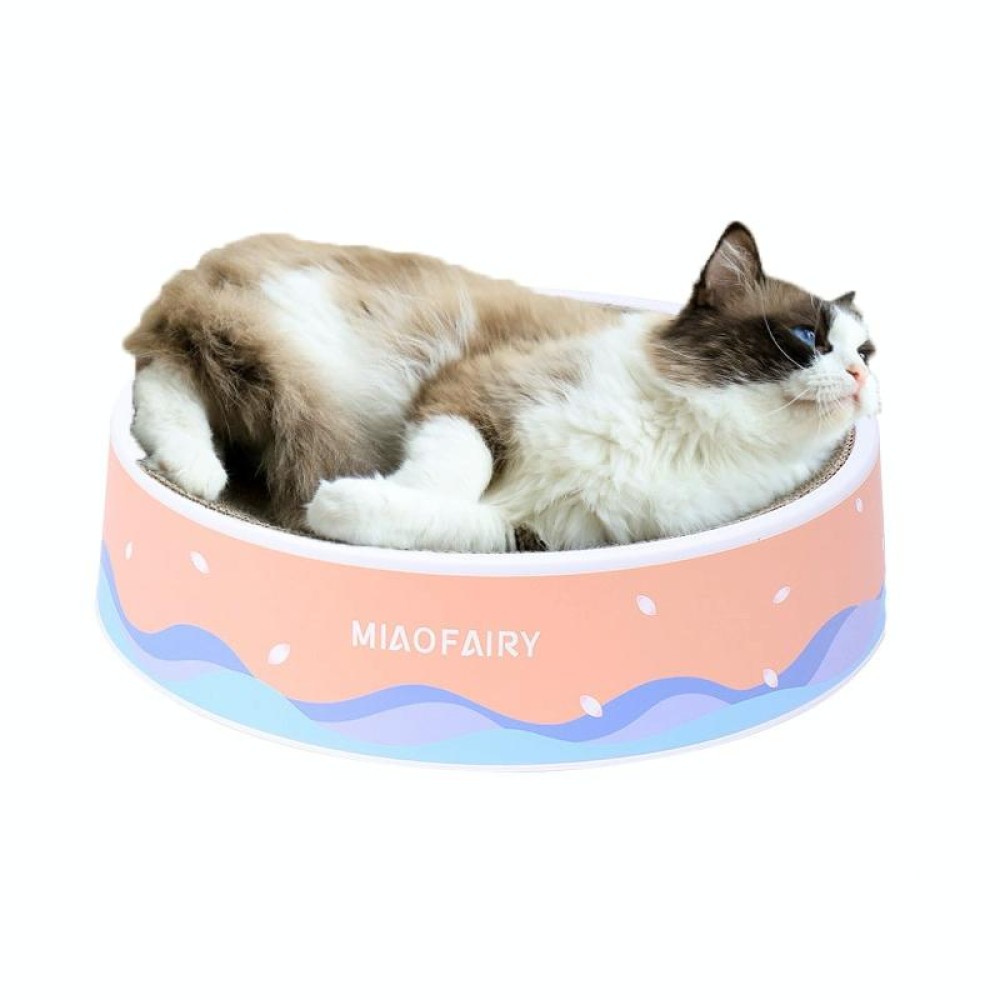 Cat Scratcher Can Replace Corrugated Bowl Claw Sharpener Cat Toy Supplies(Floating Flower)