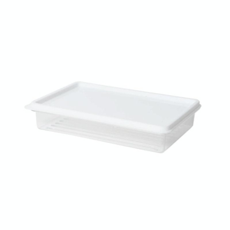 Refrigerator Storage Fresh-Keeping Box Kitchen Can Be Stacked With Frozen Fruit Sealed Box, Size: Medium(White)