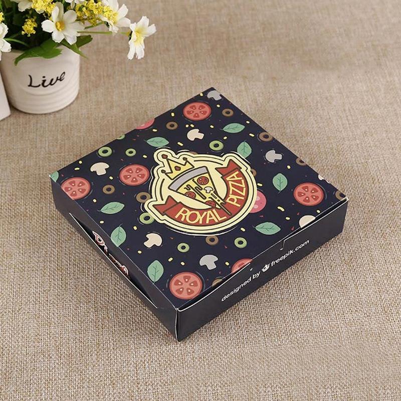 Pizza Takeaway Packaging Carton Pizza Packaging Box, Specification: 10 Inches: 27x27x4.5cm(Crown)
