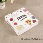 Pizza Takeaway Packaging Carton Pizza Packaging Box, Specification: 10 Inches: 27x27x4.5cm(Fruit Pizza)