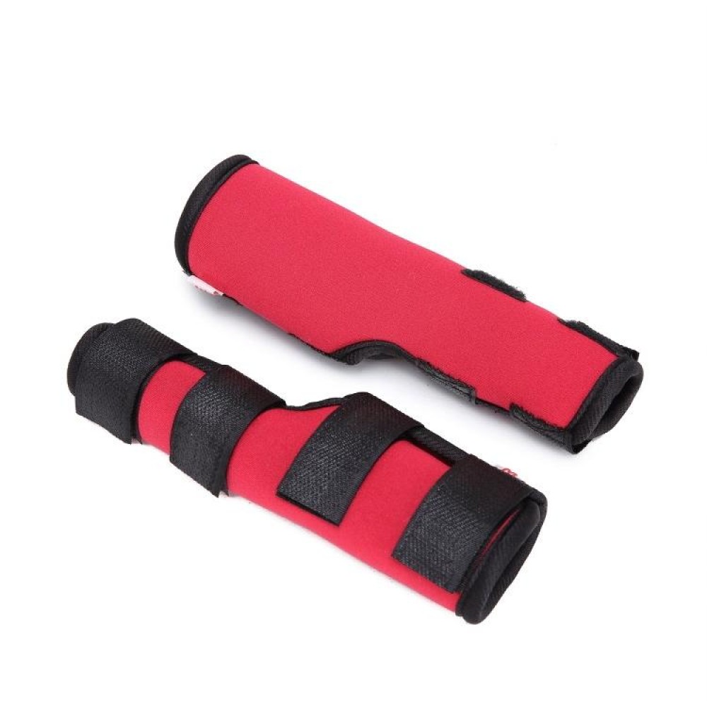 Pet Knee Pads Dog Leg Guards Pet Protective Gear Surgery Injury Sheath, Size: M(HJ02 Classic Red)