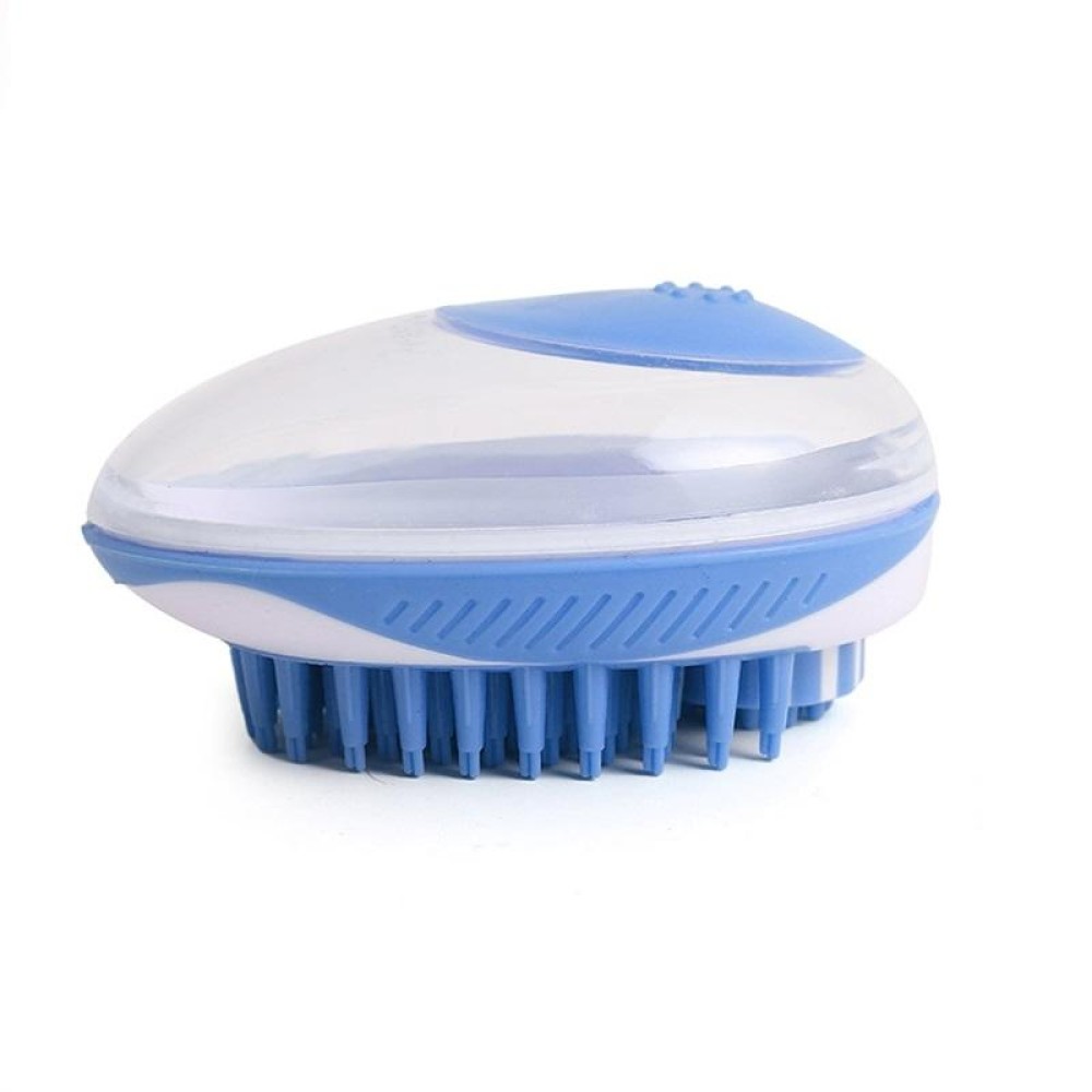 Pet Bath Brush Dog Massage Cleaning And Beauty Products(Blue)