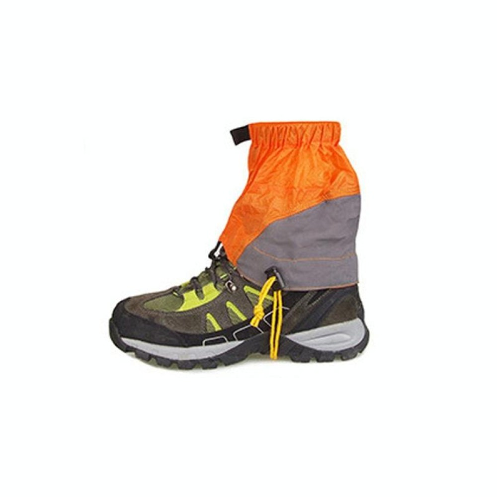 Outdoor Dust-Proof and Dirt-Proof Foot Cover Lightweight Silicone-Coated Nylon Waterproof Snow Cover(Orange)