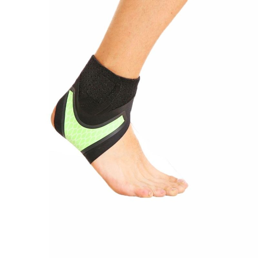 Neoprene Sports Ankle Support Ankle Compression Fixed Support Protective Strap, Specification: Right Foot (Green)