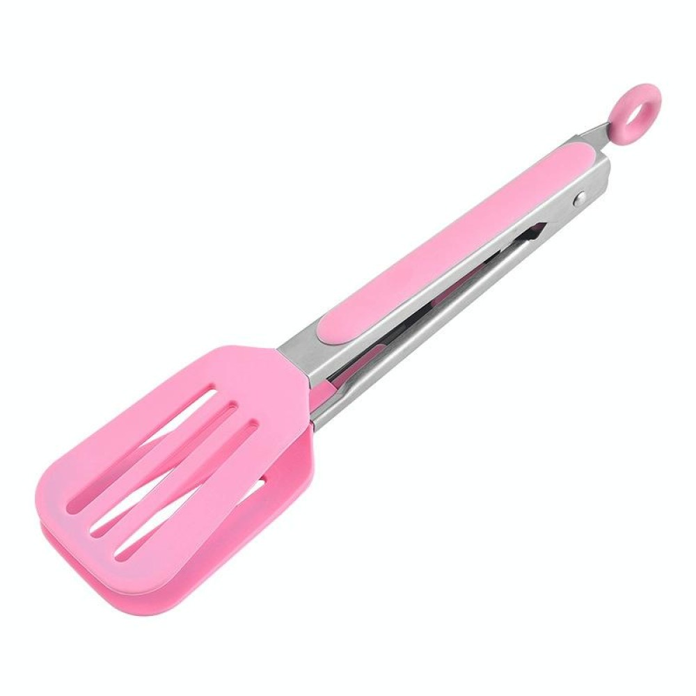 Kitchen Food Tongs Hotel Steak Tongs Insulated Long-Handled Bread Tongs Barbecue Clip Barbecue Clip(Pink)