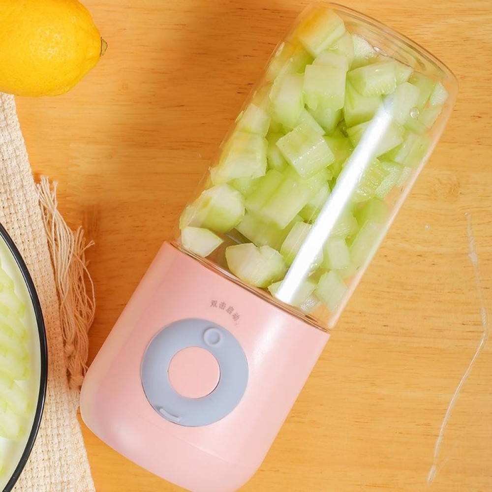 Mini Portable Usb Juice Machine  Multi-Function Electric Charging Household Juicer(Pink)