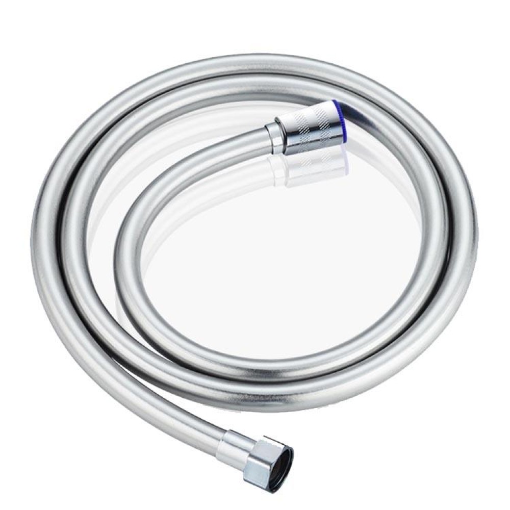 Shower Hose Water Heater Rain Shower Bathroom Stainless Steel Shower PVC Nozzle Hose, Specification: 1.5m Silver