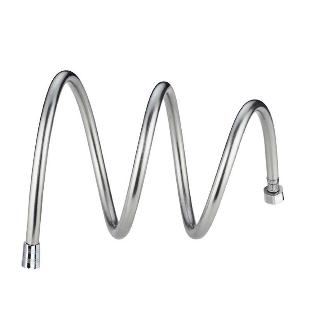 Shower Hose Water Heater Rain Shower Bathroom Stainless Steel Shower PVC Nozzle Hose, Specification: 1.5m Silver