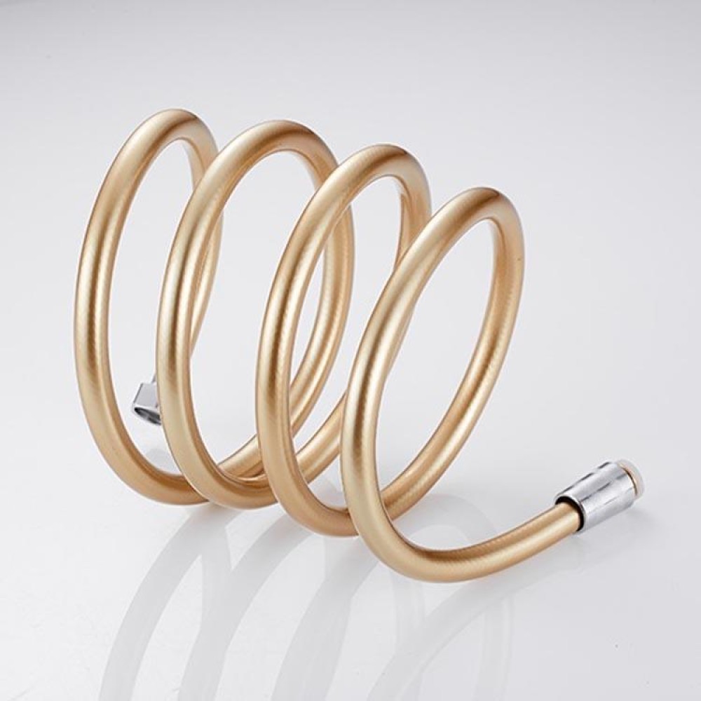 Shower Hose Water Heater Rain Shower Bathroom Stainless Steel Shower PVC Nozzle Hose, Specification: 2m Gold