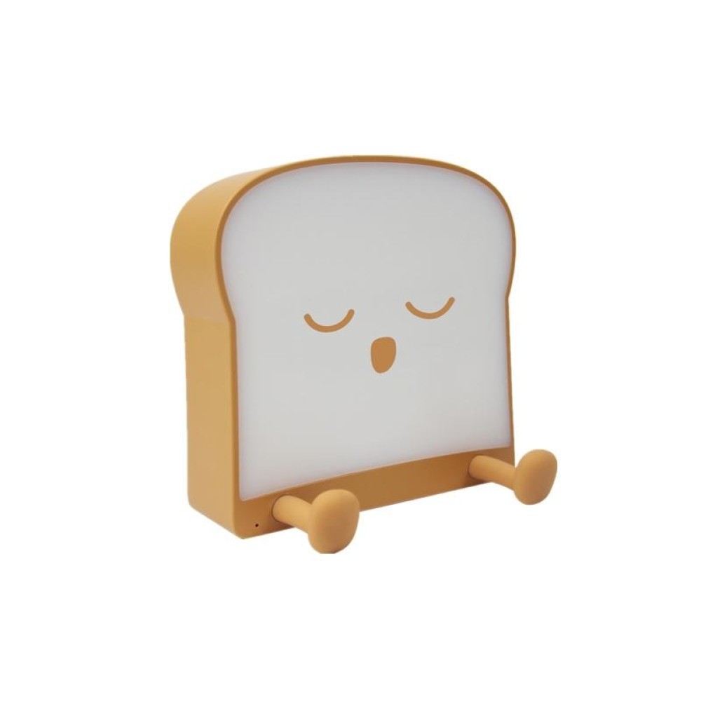 F-L-01 Toast Bread Night Light With Mobile Phone Holder Children Bedroom Timing Sleep Light(Snooze)