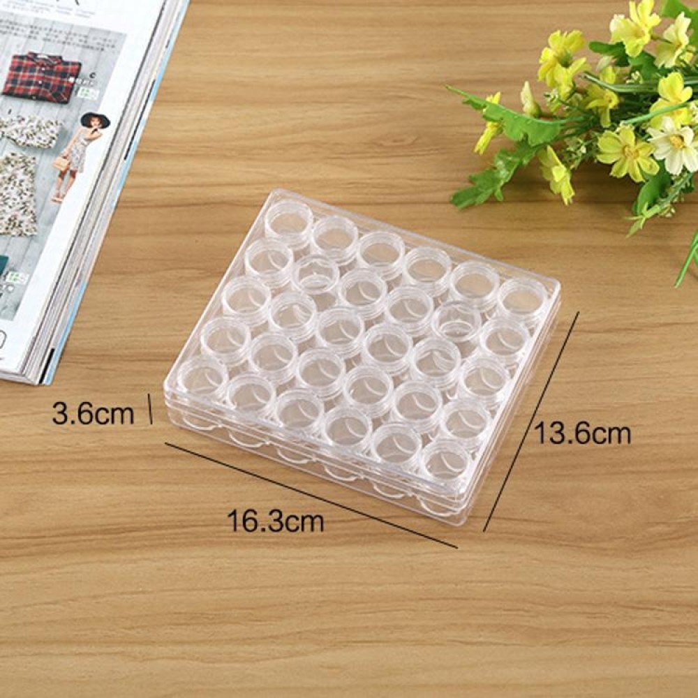 30 in 1 Storage Jars Cosmetic Plastic Sub-Bottles Screw-Sealed Empty Bottles With Lids