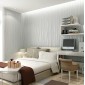 Modern Minimalist Bedroom Living Room Self-Adhesive Non-Woven Wallpaper Sticker, Specification: 0.53 x 3 Meters(7063 Silver Grey)