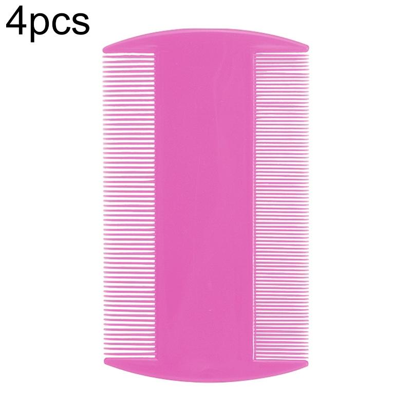 20 PCS Pet Comb Double-Sided Comb Dog Cleaning Supplies Cat Comb Pet Grooming Supplies(Purple)