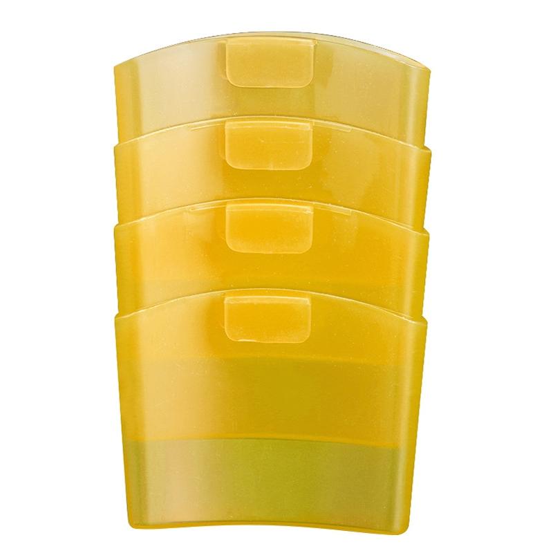 TX008 Afternoon Tea Coffee Biscuit Holder Snack Plastic Tea Bag Cup Holder(Yellow)