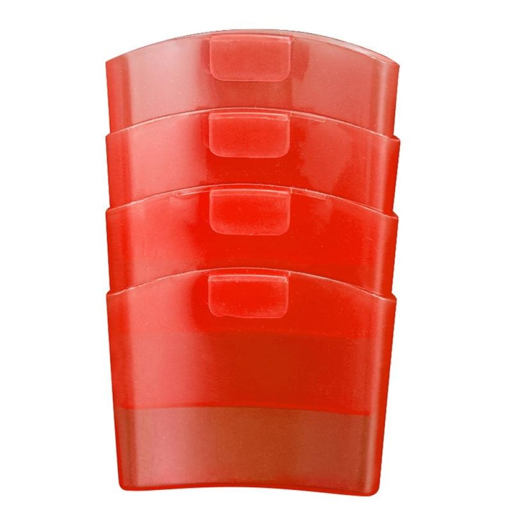 TX008 Afternoon Tea Coffee Biscuit Holder Snack Plastic Tea Bag Cup Holder(Red)