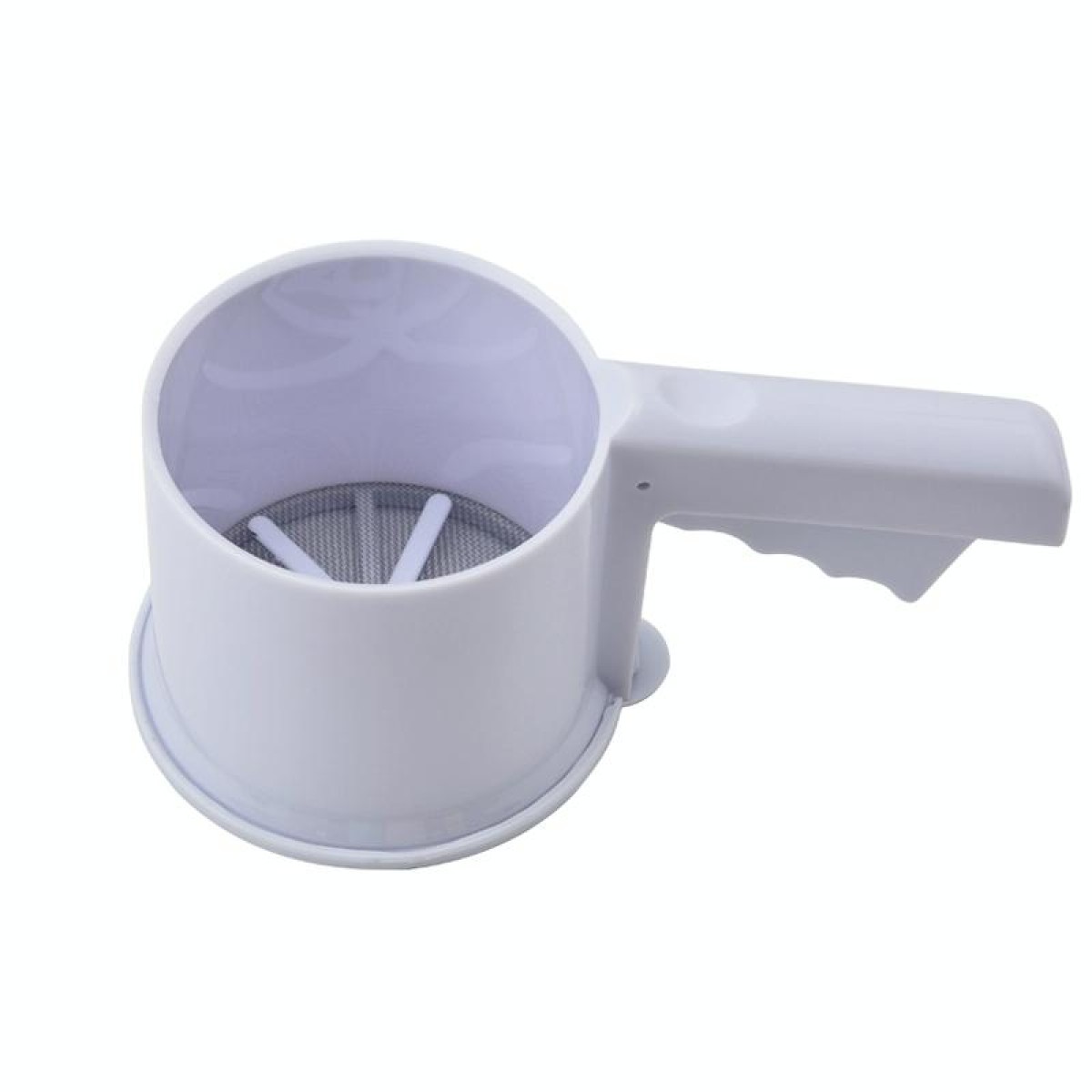 Convenient Hand-Held Semi-Automatic Four Sieve Baking Tool(White)