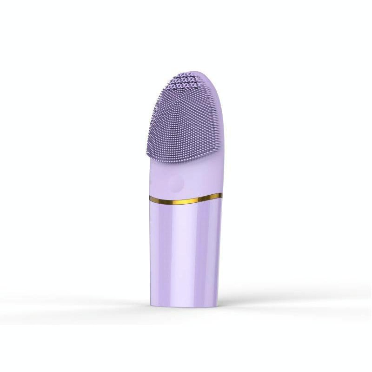 AM--1101 Silicone Handheld Cleansing Apparatus Waterproof Portable Cleansing Brush Massager Pore Cleaner(Purple)